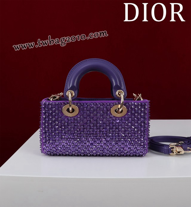 Dior专柜新款迪奥顶级原单超迷你刺绣珠片lady d-joy-micro djfk1050